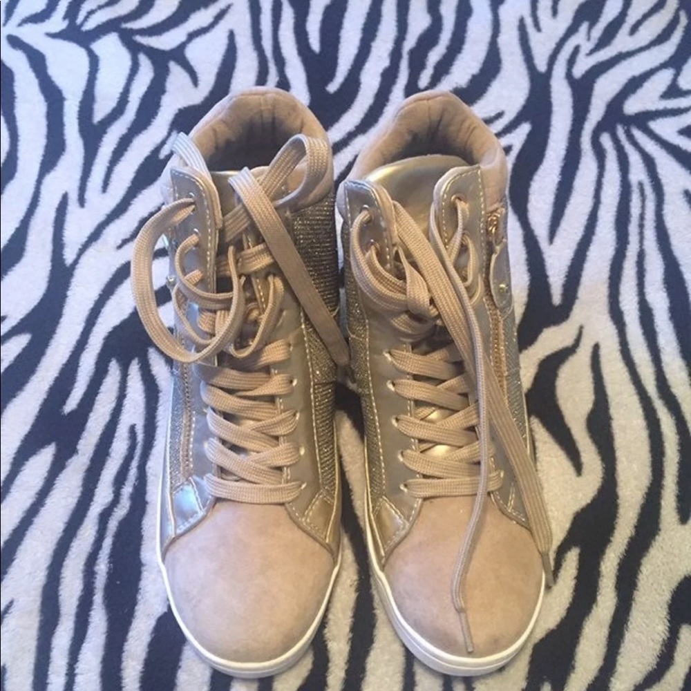 Guess Gold Sneakers